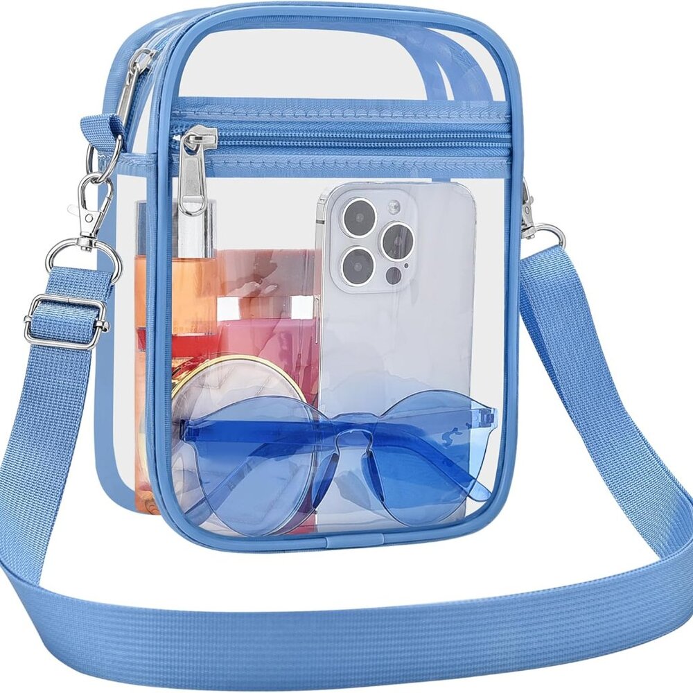 Clear Purse Stadium Approved CrossBody Bag for Men and Women